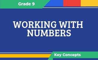 Grade 9 Key Concepts: Working with Numbers
